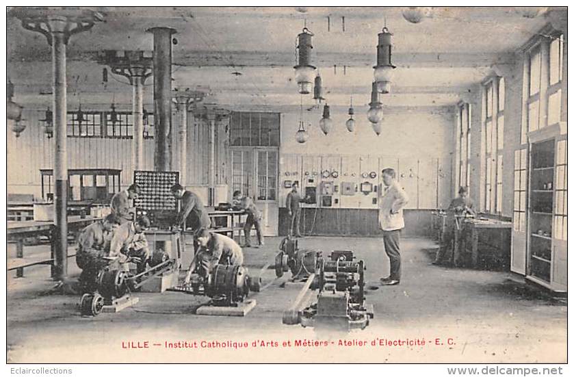 Lille      59      Institut Catholique D'Arts Et Métiers. Atelier D'électricité - Lille