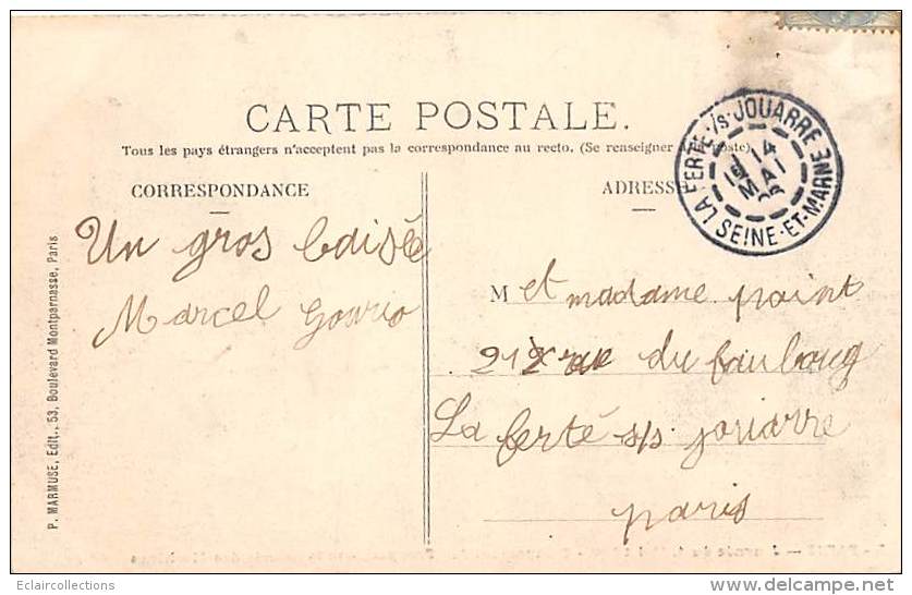 Paris     75007    . 1er Mai 1906 Campement De Troupes Dans La Galerie Des Machines - District 07