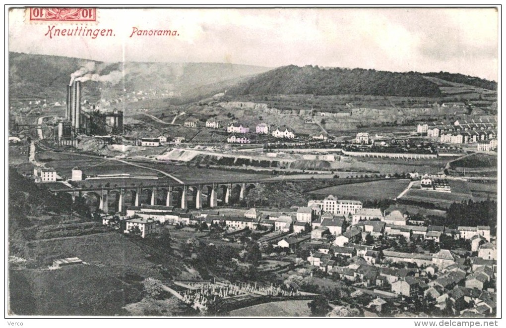 Carte Postale Ancienne De KNEUTTINGEN-panorama - Autres & Non Classés