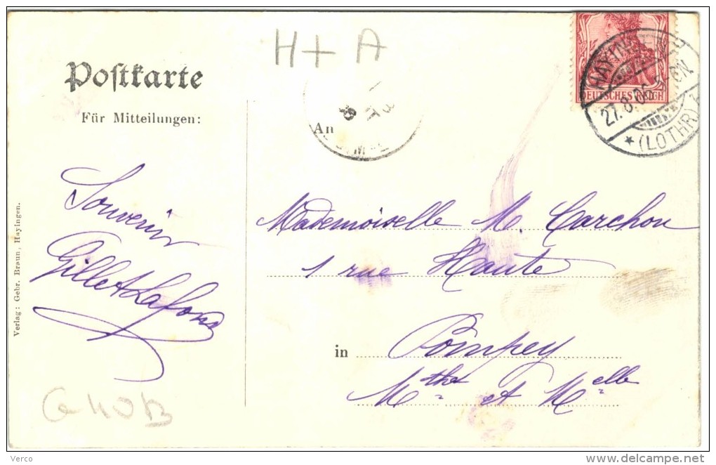 Carte Postale Ancienne De KNEUTTINGEN-panorama - Autres & Non Classés