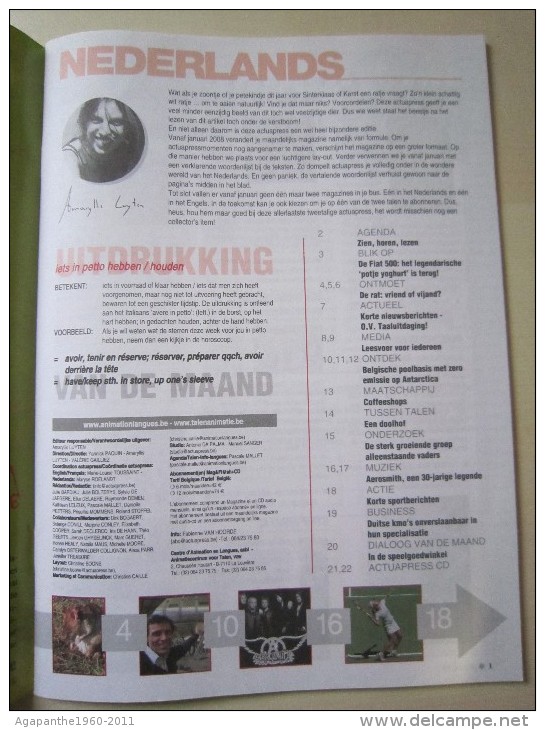 051 - actuAPress MAG  N° 1139 - 2007-12 - MENSUEL EN 2 LANGUES -- ANGLAIS - NEERLANDAIS  +  CD AUDIO