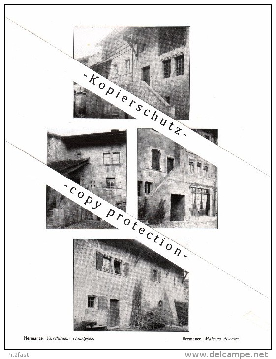 Photographien / Ansichten , 1912 , Cologny , Versoix , Grange Canal , Hermance , Prospekt , Architektur , Fotos !!! - Cologny