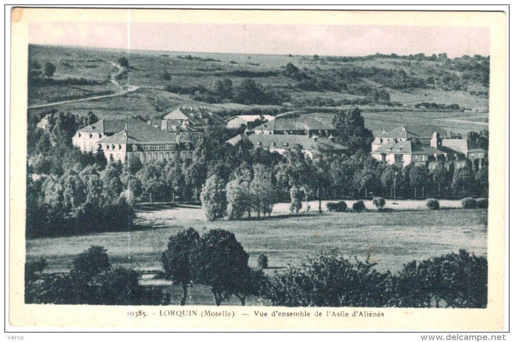 Carte Postale Ancienne De LORQUIN-vue D'ensemble De L'asile Des Aliénés - Lorquin