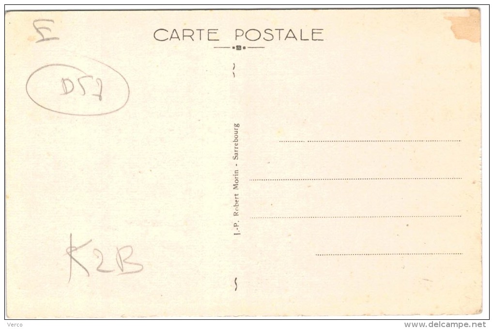 Carte Postale Ancienne De LORQUIN-vue D'ensemble De L'asile Des Aliénés - Lorquin