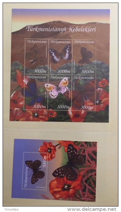 Butterflies Stamps  (12 Valúes + 2S/S ) - Turkménistan