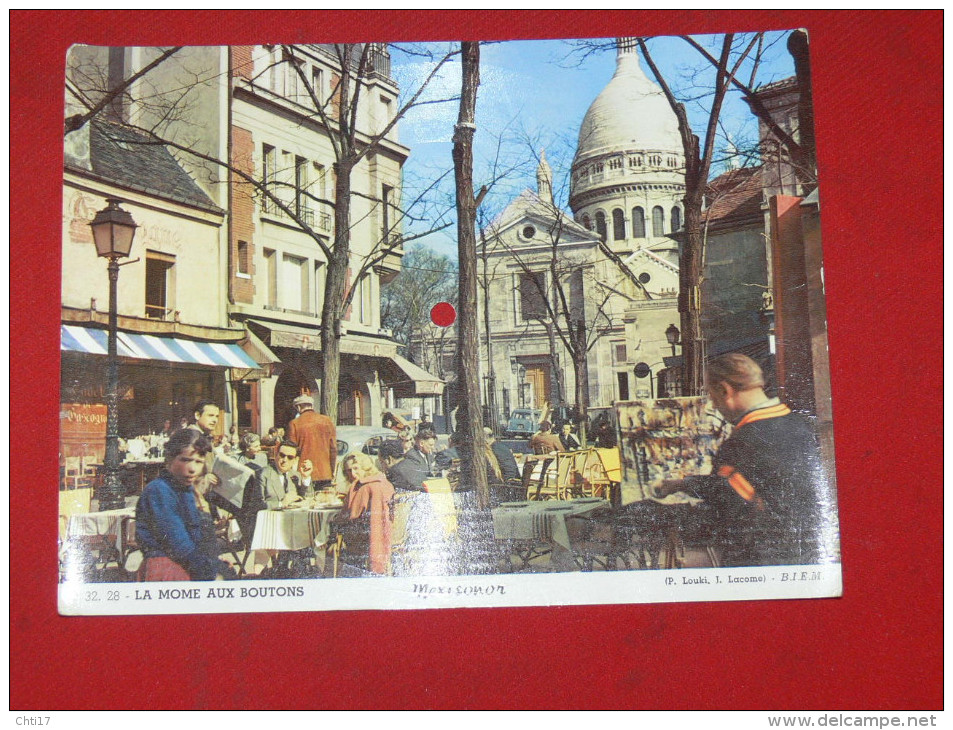 MUSICARTE  /  MEXISONOR  VINYLE  45 TOURS  PARIS  LA PLACE DU TERTRE   DISQUE & CARTE  VG+VG - Formats Spéciaux