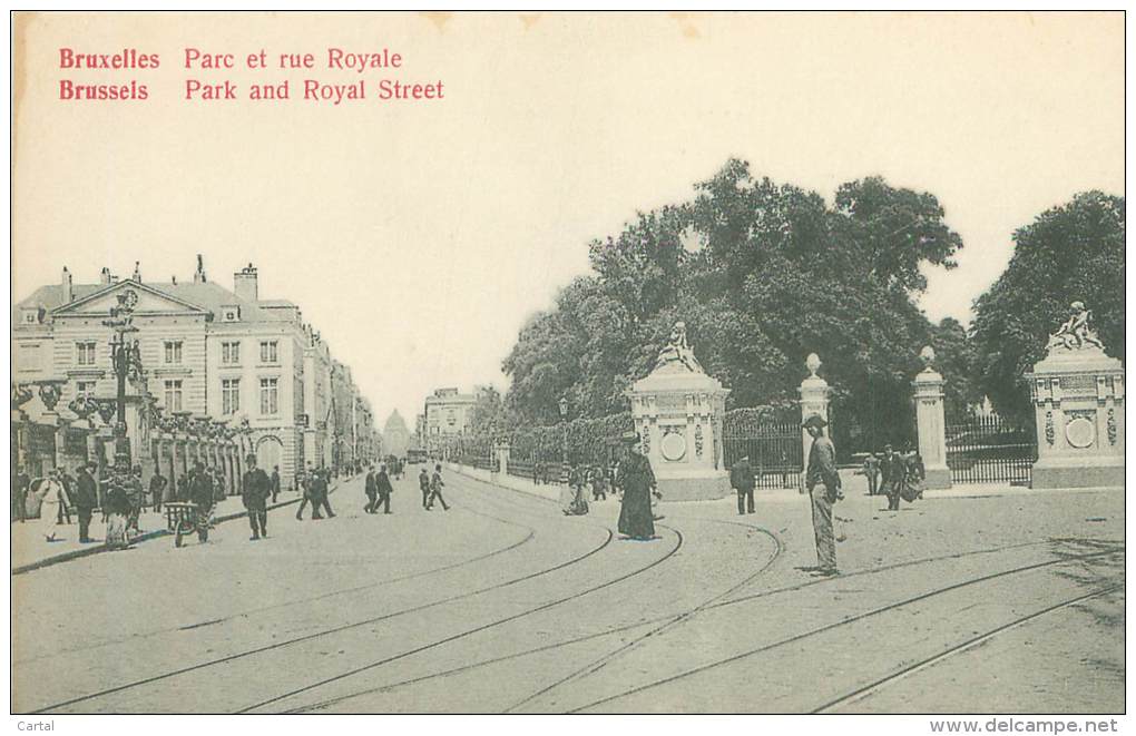 BRUXELLES - Parc Et Rue Royale - Lanen, Boulevards