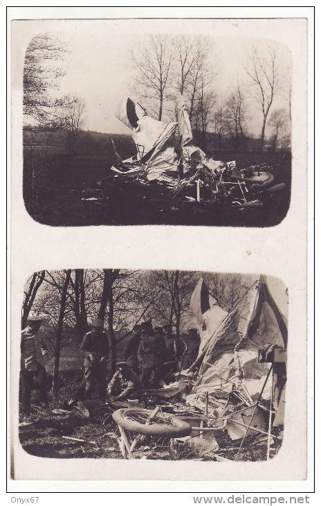 Carte Postale Photo Militaire Allemand AVION-Briefstempel-AVIATION Guerre-Krieg 1914-1918 A SITUER A LOCALISER - Accidents