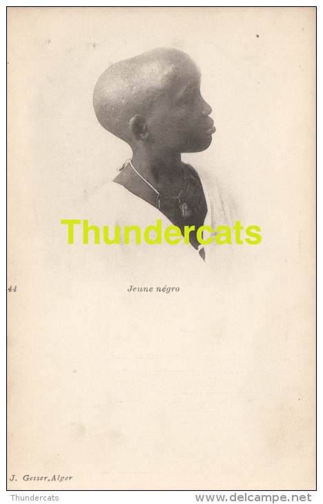 CPA  ALGERIE ALGERIA ALGER GEISER  JEUNE NEGRO GARCON NOIR - Enfants