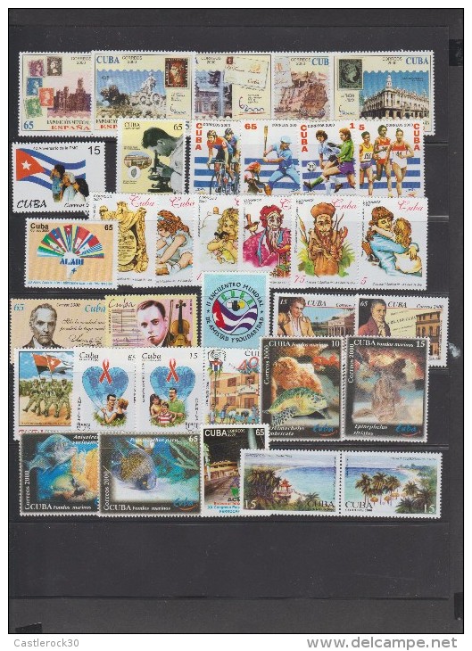 O) 2000 CUBA-CARIBE, FULL YEAR, SET AND SOUVENIR MNH - Années Complètes