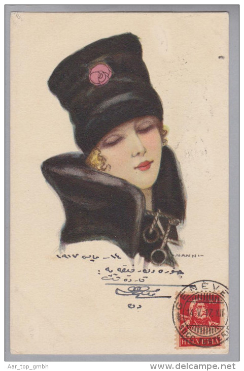AK Künstlerkarte Nanni #206-2 1917-05-14 Genf - Türkei - Nanni