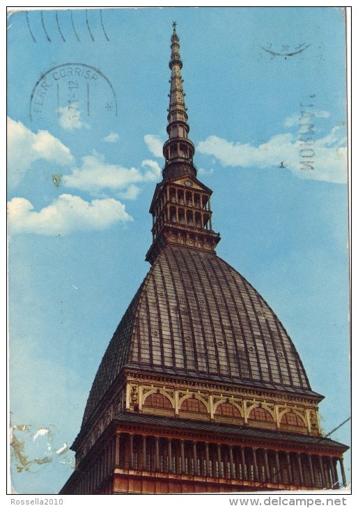 Cartolina ITALIA PIEMONTE TORINO MOLE ANTONELLIANA  Italy Postcard Ansichtskarten Carte Postale Tarjeta Postal - Mole Antonelliana