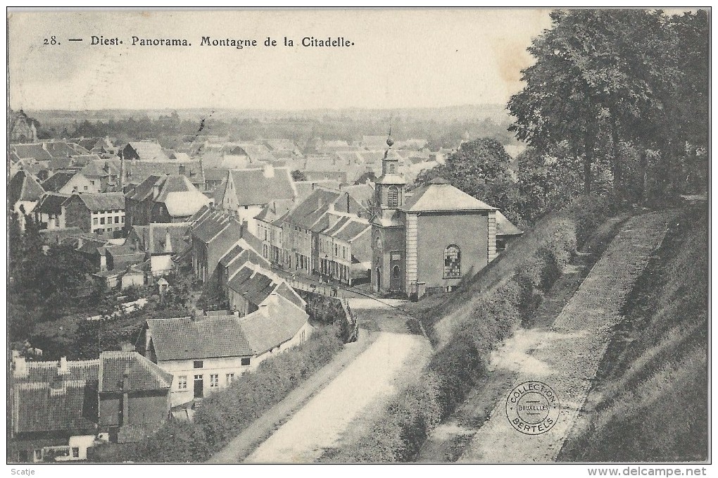 Diest.   Panorama.   Montagne De La Citadelle;  Prachtige Kaart!   1913  Naar  Antwerpen - Izegem