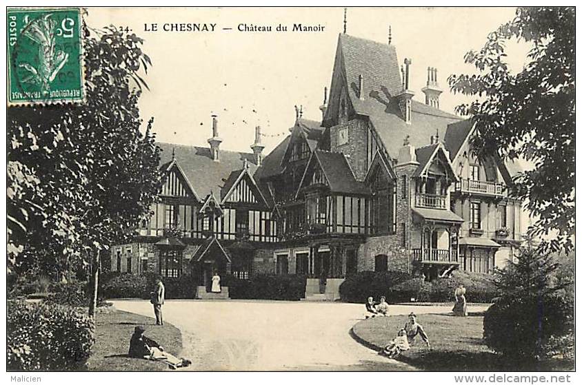 - Departements Divers -ref CC733 - Yvelines - Le Chesnay - Chateau Du Manoir -  Carte Bon Etat - - Le Chesnay