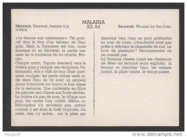 DF / ETHNIQUE ET CULTURE / ASIE / MALAISIE / SARAWAK, FEMME À LA RIVIÈRE - Asia