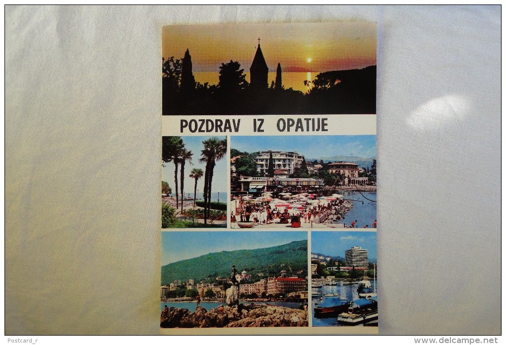 Serbia Pozdrav Iz Opatije  Multi View  Stamp 1971  A 66 - Serbien