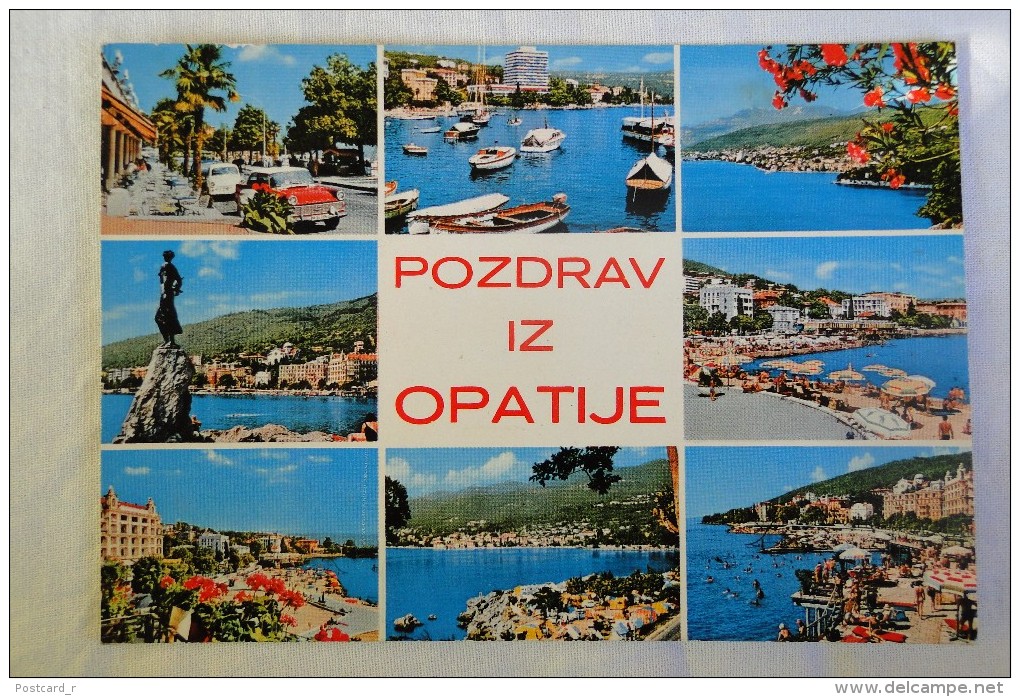 Serbia Pozdrav Iz OPATIJE  Multi View  Stamps 1969  A 66 - Serbia