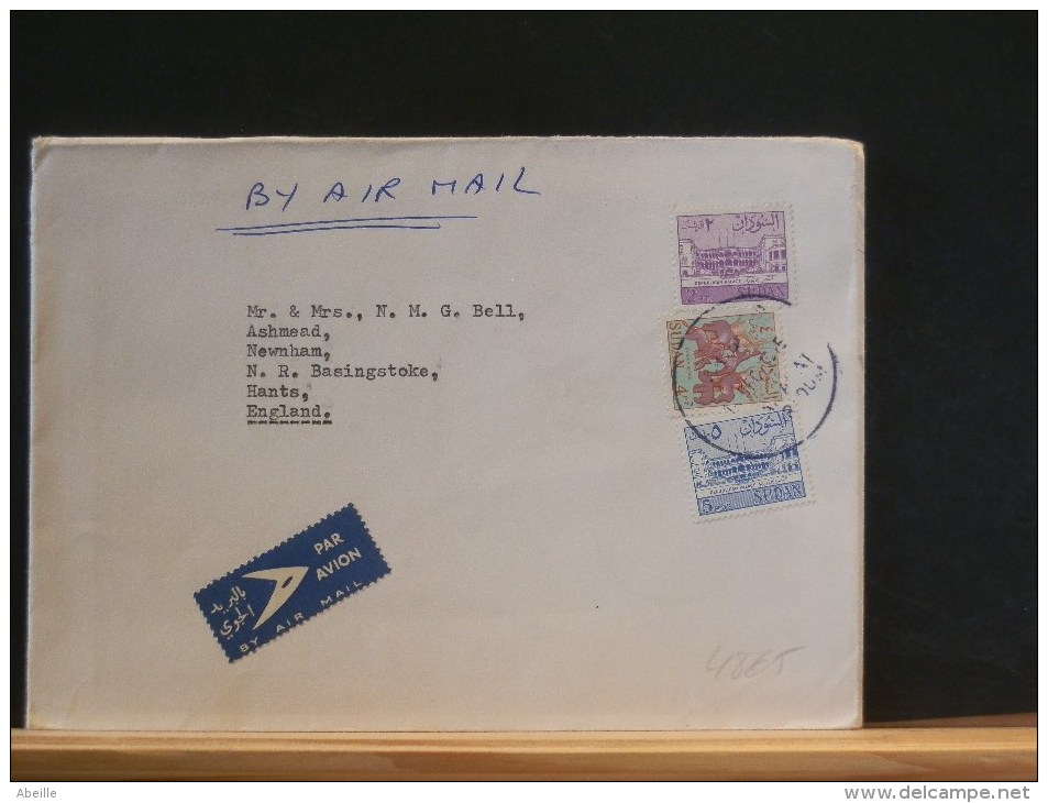 A4865   LETTRE    TO ENGLAND - Sudan (1954-...)