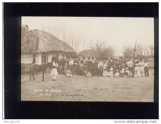 Roumanie  Salutari Din Romania La Tara    édit. A. Bellu Cartea Romaneasca  à La Campagne Animée Poulain - Romania