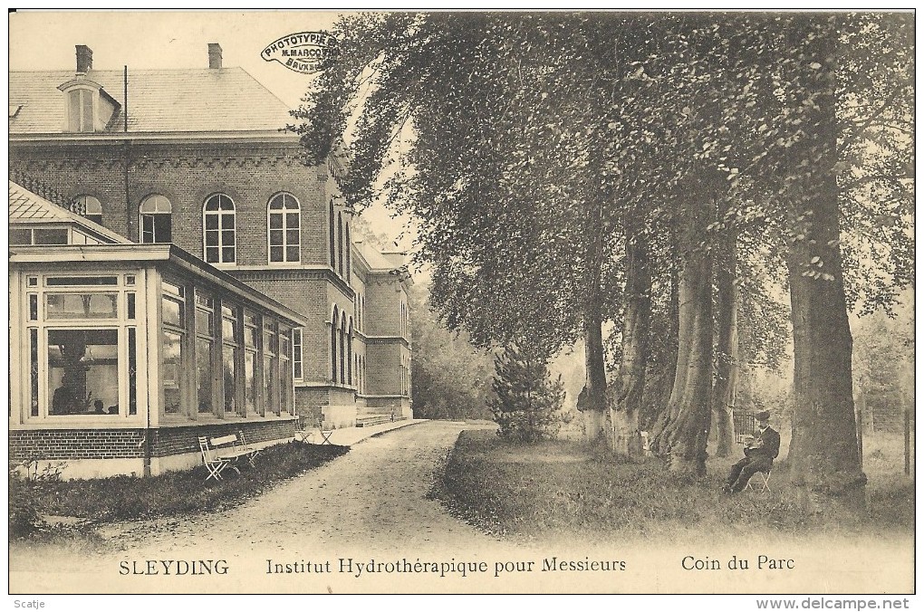 Sleyding.  -  Institut Hydrothérapique Pour Messieurs;   Coin Du Parc;  Prachtige Kaart - Evergem