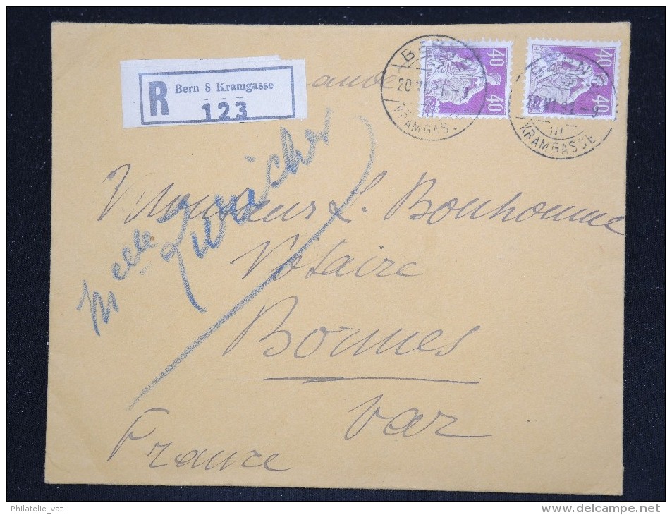 SUISSE - Enveloppe En Recommandée Pour La France En 1931 - A Voir - Lot P12567 - Briefe U. Dokumente