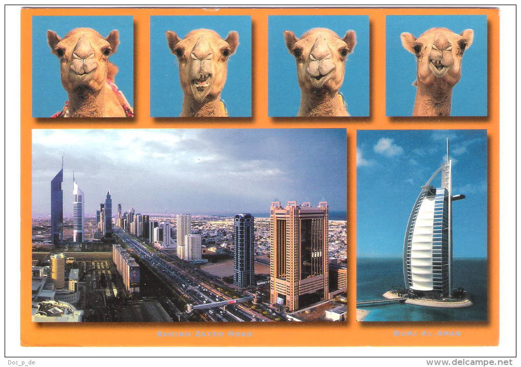 U. A. E. - United Arab Emirates - Dubai - Sheikh Zayed Road - Burj Al Arab - Camel -  Nice Stamps - Ver. Arab. Emirate