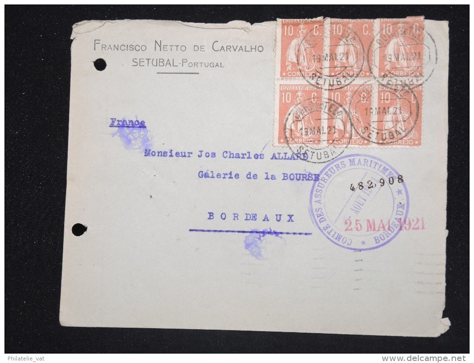 PORTUGAL - Enveloppe Pour La France En 1921 - A Voir - Lot P12585 - Lettres & Documents