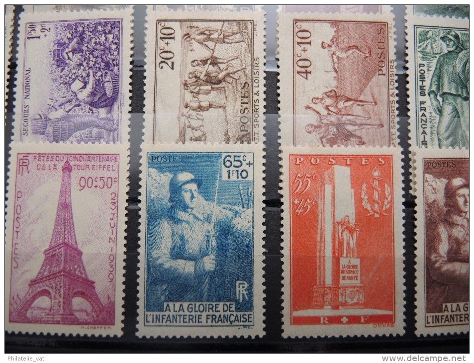 FRANCE - Lot de bonnes valeurs - Avec charnière - Côte 70€ - A voir - Lot n°10351