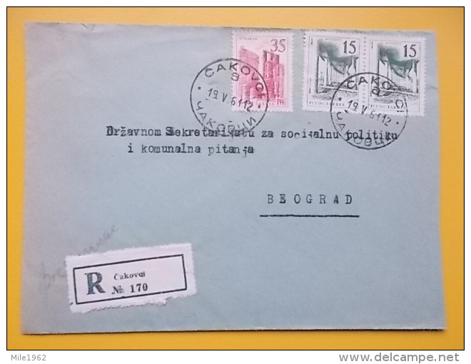 CAKOVCI TO BEOGRAD -Lettre, Letter 9 - Other & Unclassified