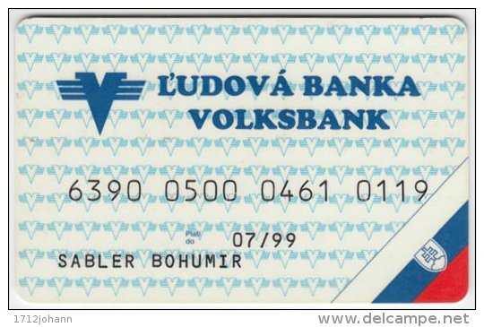 Credit Card A-422 Slovakia - Ludova Banka Volksbank - Used - Carte Di Credito (scadenza Min. 10 Anni)