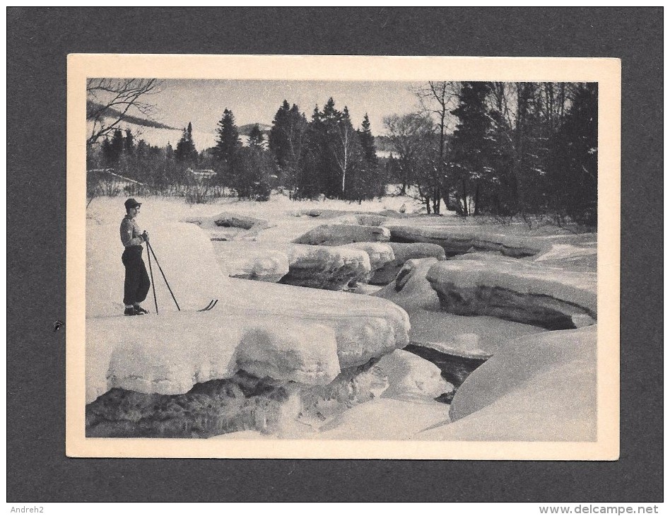 SPORTS - SKI - LE SKI DANS L'ADMIRABLE DÉCOR DE L'HIVER QUÉBÉCOIS - PHOTO DU CHEMIN DE FER PACIFIQUE CANADIEN - Sports D'hiver