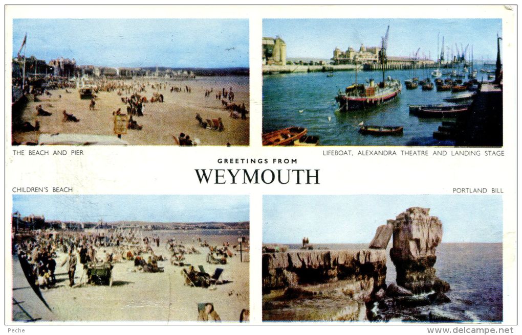 N°45619 -cpsm Weymouth Greetings From- - Weymouth