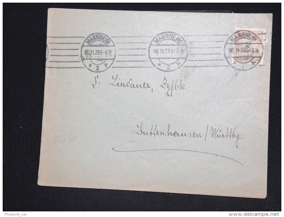 ALLEMAGNE - Enveloppe De Mannheim En 1923 - A Voir - Lot P12598 - Briefe U. Dokumente