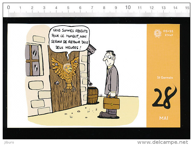 Humour / Chouette Clouée Sur La Porte D'entrée / ( Contre Le Mauvais Sort ) Oiseau Hibou Bird Owl Humor  // BIM 69/2 - Altri & Non Classificati