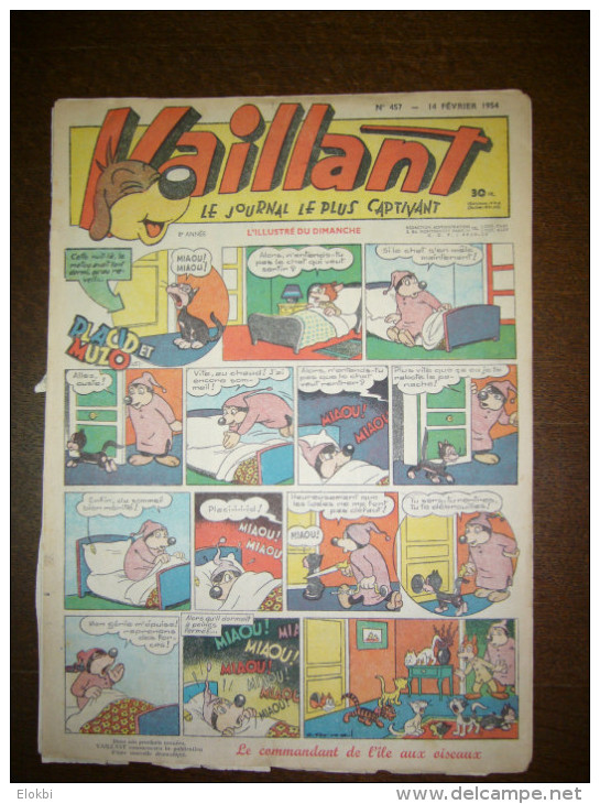 Vaillant N° N°457 Du 14 Février 1954 - Vaillant