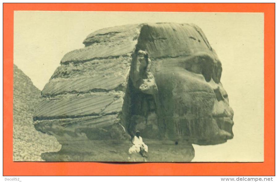 Egypte "  Rare Carte Photo Du Sphinx " - Sphynx