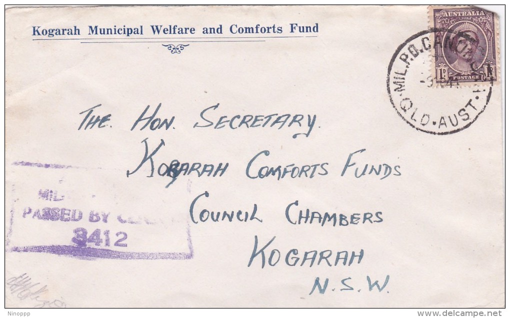 Australia Military Mail, Military PO Canung Dated 3 Oct 41 - Other & Unclassified