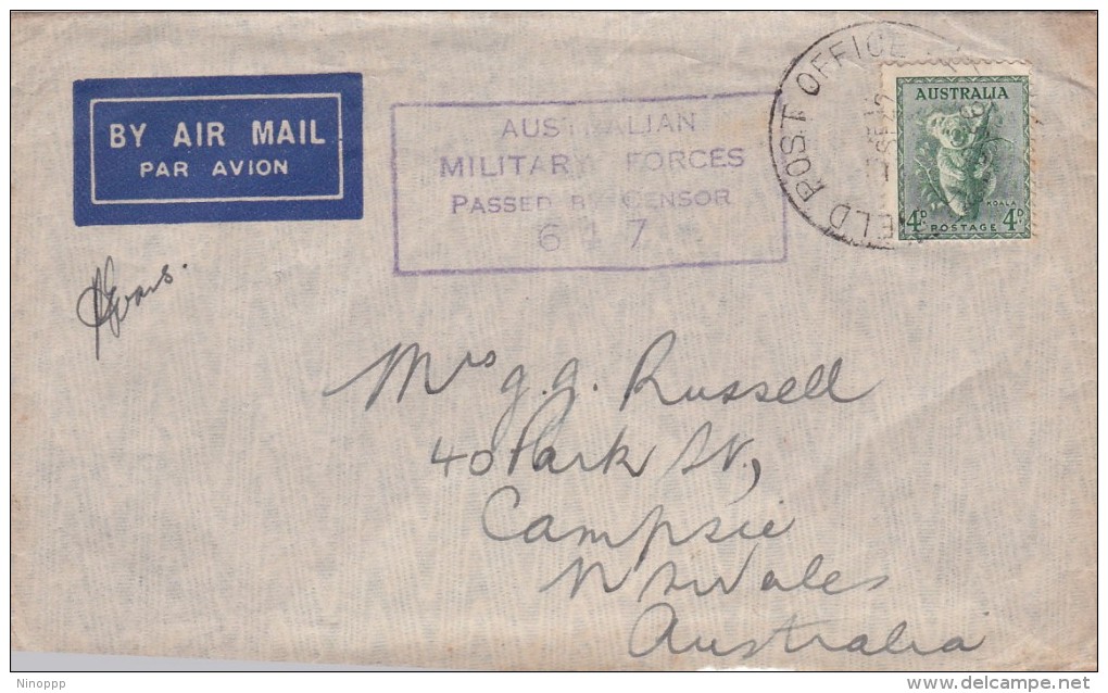 Australia Military Mail, Field Post Office 056 Dated Sep 42 - Autres & Non Classés