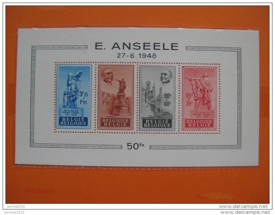 AU PROFIT DE LA FONDATION EDOUARD ANSEELE;   1948 Bloc N° 26  NEUF **   & - 1924-1960