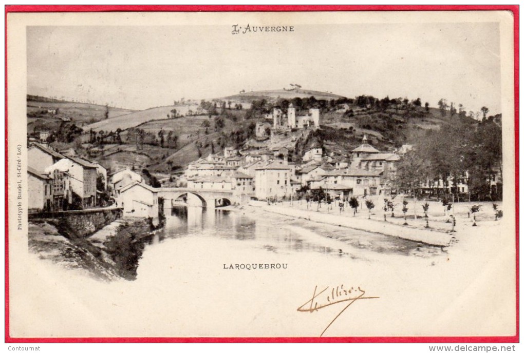 CPA 15 LAROQUEBROU ( Vue Générale   ( Ro1 Canton De SAINT PAUL DES LANDES Dos Ligné - Autres & Non Classés