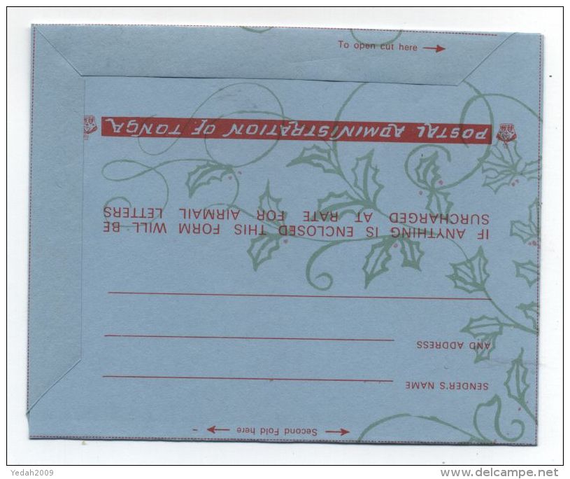 Tonga CHRITMAS CHURCHES MINT AEROGRAMME 1972 - Other & Unclassified