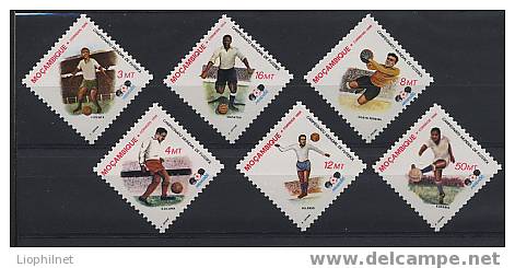 MOZAMBIQUE 1986, FOOTBALL MEXICO, 6 Valeurs, Neufs / Mint. R212 - 1970 – Mexico