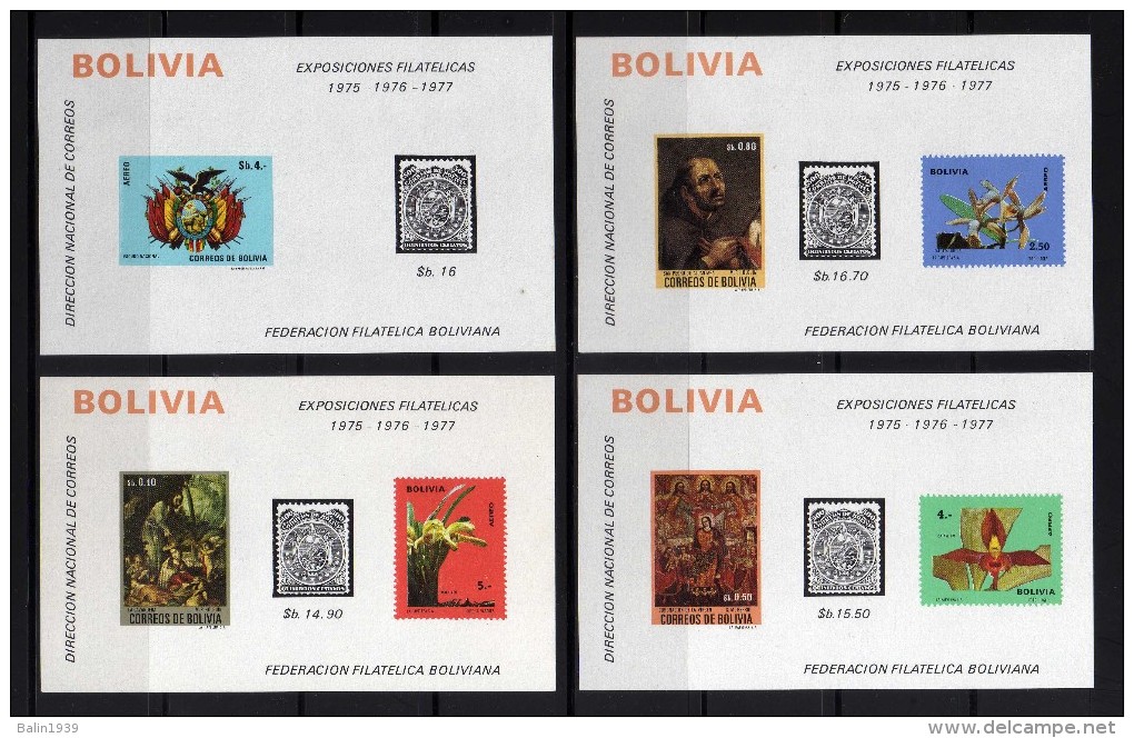 1974 - Bolivia - Yvert H 26/29 - MNH - BO-102 - 01 - Bolivia