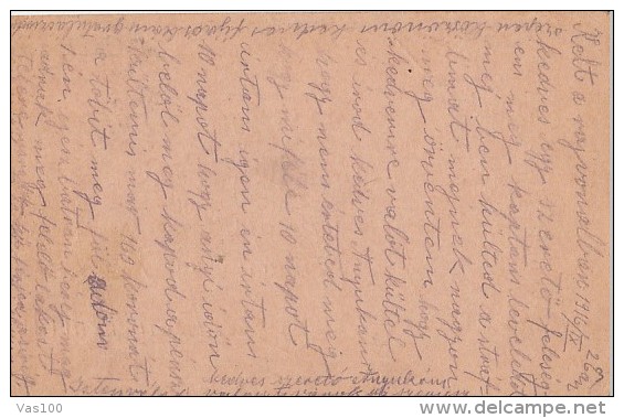 WARFIELD CORRESPONDENCE, POSTCARD, WW1, CAMP NR 107, CENSORED 67TH INFANTRY REGIMENT, 1916, HUNGARY - Lettres & Documents