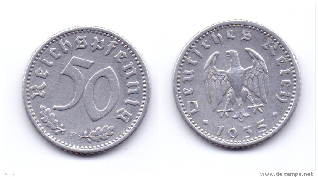 Germany 50 Reichspfennig 1935 F - 50 Reichspfennig