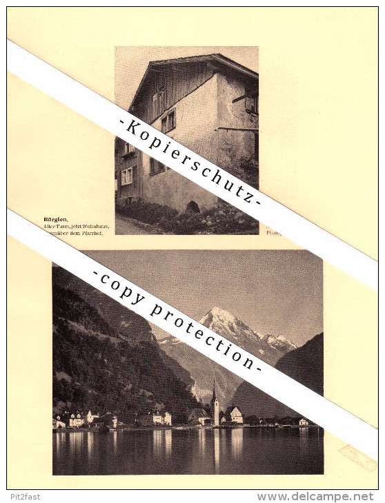 Photographien / Ansichten , 1910 , Hospental , Flüelen , Bürglen , Prospekt , Architektur , Fotos !!! - Bürglen