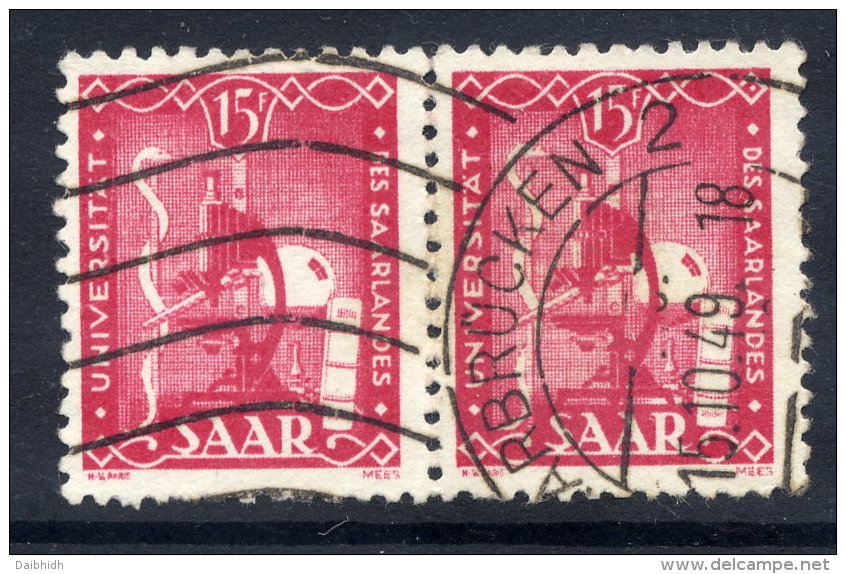 SAAR 1949 Saar University. With Variety, Used.  Michel 264 I - Used Stamps