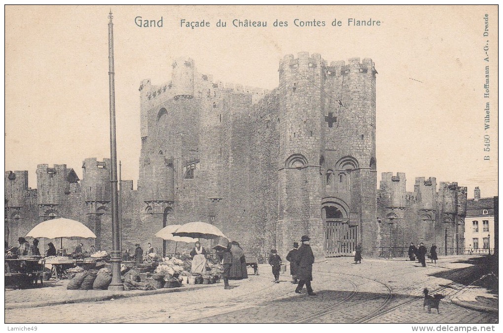 BELGIQUE - GENT - GAND - Façade Du Château Des Comtes De Flandre Marché - Gent