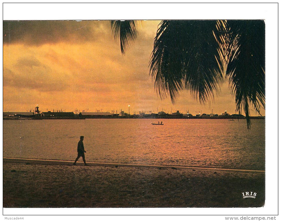 CONGO - POINTE NOIRE - COUCHER DE SOLEIL SUR LE PORT - Pointe-Noire