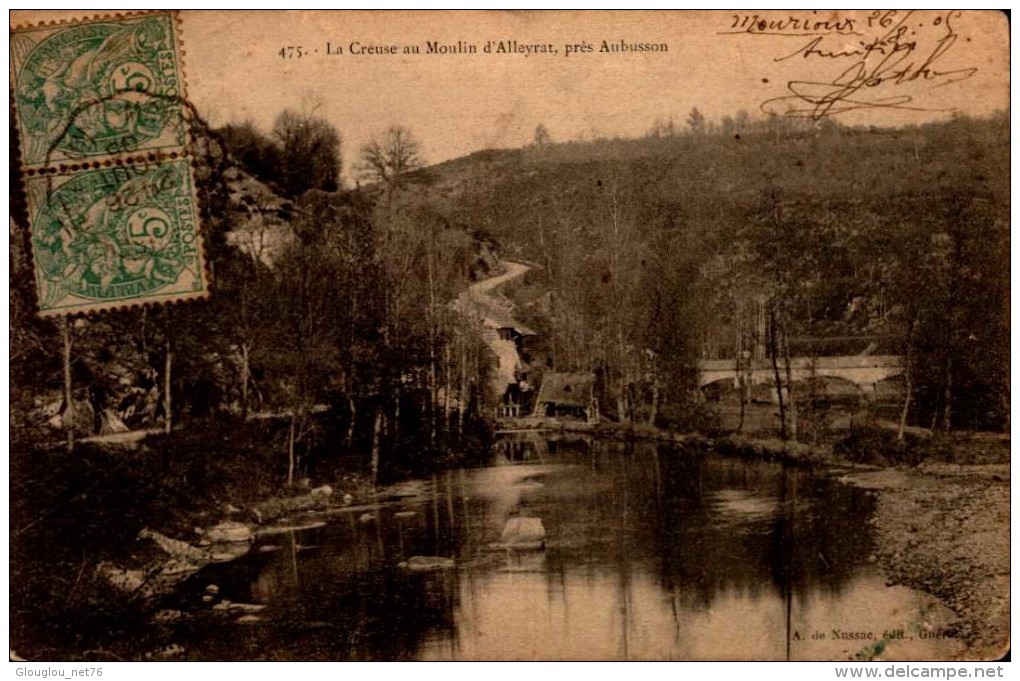 23-LA CREUSE AU MOULIN D'ALLEYRAT...CPA - Autres & Non Classés